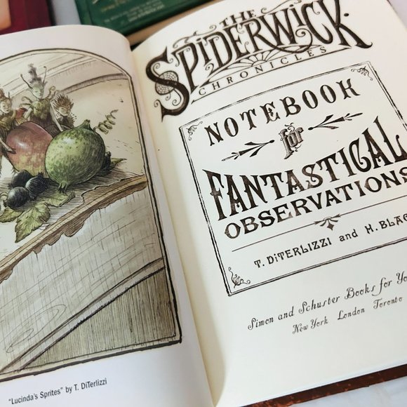 The Spiderwick Chronicles Lot Book 2 4 5 and Notebook Fantastical Observation HC - Picture 4 of 7